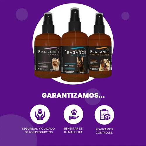 Perfume Perros Dermapet Machos 125ml Fragancia Attitude - Image 7