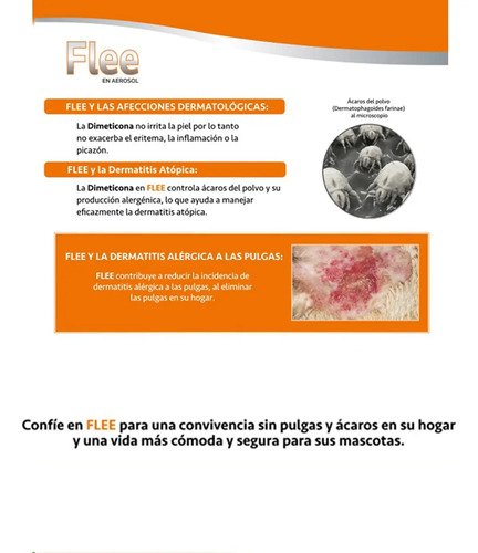 Flee Pulguicida Acaricida Aerosol Control Pulgas Ambiente - Image 4