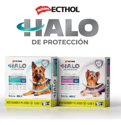 Collar Perros Chico Halo Ecthol Anti Pulgas Garrapatas 40 Cm Agua - Image 2
