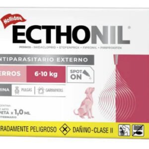 Ecthonil Pipeta Pulga Garrapata Perros 6 A 10kg 1 Mes Agua
