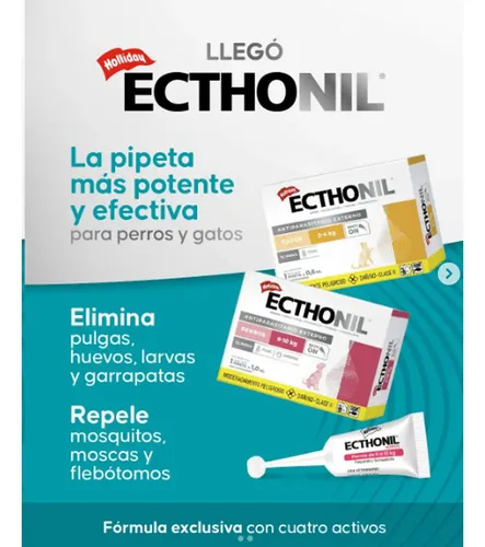 Ecthonil Pipeta Pulga Garrapata Control Ambiental Perro 2-5k Agua - Image 3