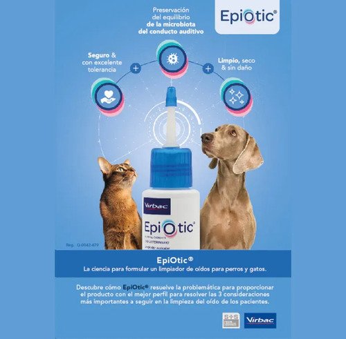 Epiotic Limpiador Auricular Oidos Otitis 100ml Perros Gatos Sin Aroma - Image 6
