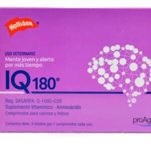 Holliday Iq180 Suplemento Neuroprotector Para Perros Y Gatos 21 Comprimidos