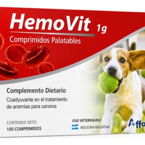 Hemovit Perro 1gr X30 Comprimidos Anemia Hierro Hematínico