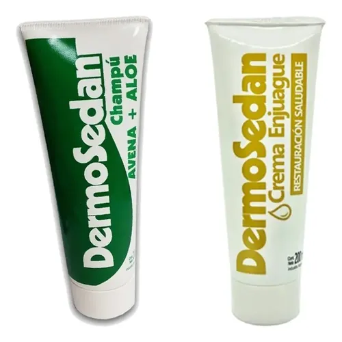 Shampoo Dermosedan Aloe Y Avena 200g + Crema Enjuague 200g Aloe Vera - Image 2