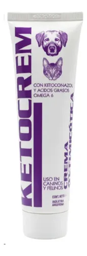 Crema Antimicotica Ketocrem Perros Gatos Omega 6 Humectante