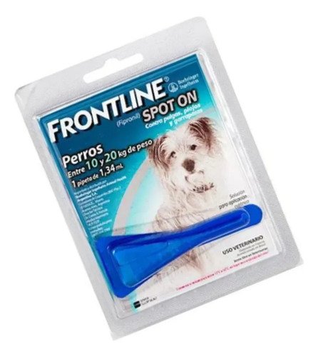 Pipeta Para Perros Frontline Spot On 10 Kg A 20 Kg Pulgas X4 Azul - Image 3