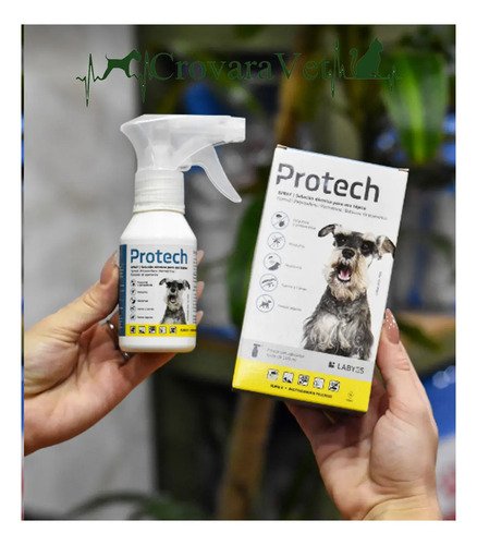 Protech Spray 100ml Pulgas Garrapatas Mosquitos Perro Labyes Blanco - Image 2