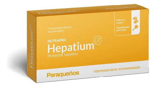 Proagro Nutrapro Hepatium Protector Hepático Caninos/felinos Sabor Pollo