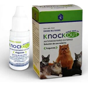 Pipeta Antipulgas Para Gatos Multidosis 10ml Knock Out Agua
