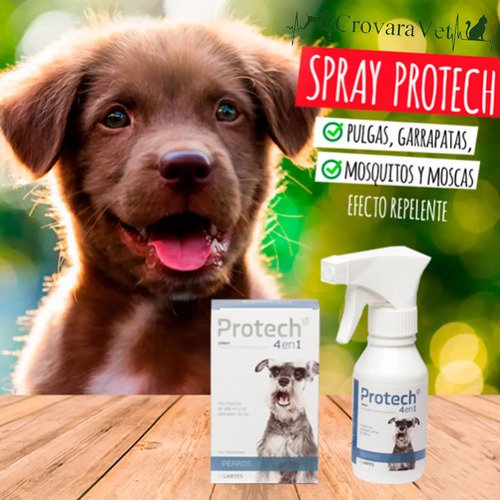 Protech Spray 100ml Pulgas Garrapatas Mosquitos Perro Labyes Blanco - Image 4