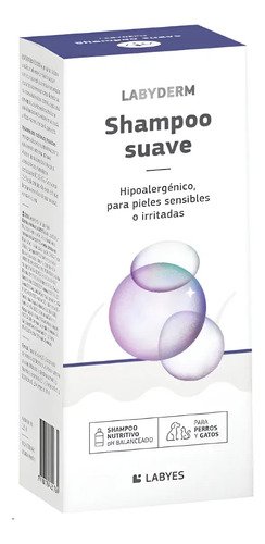 Labyderm Shampoo Suave Perros Gatos Hipoalergenico 220ml Coco