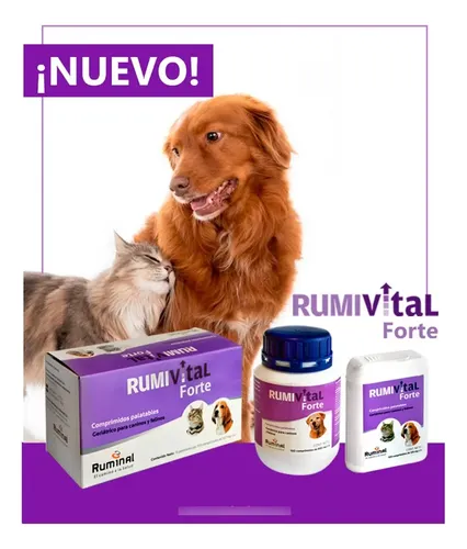 Rumivital Forte 100 Comp X2 Geriátrico Perros Y Gatos 120mg - Image 4
