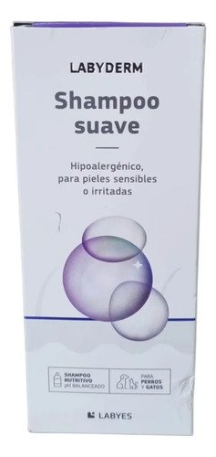 Shampoo Labyes Labyderm 220ml Hipoalergénico Para Perros Y Gatos Natural - Image 3