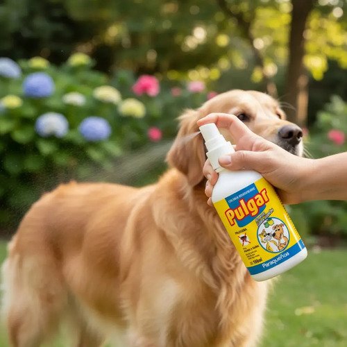 Pulgar Pulguicida Garrapaticida Spray Perro Gato 150ml Blanco - Image 3