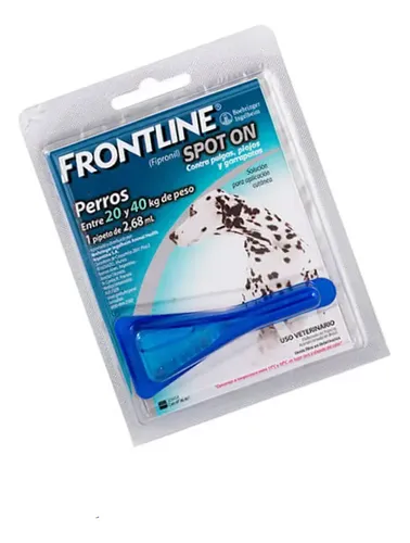 Frontline Spot On Perro 20-40 Kg Antipulgas Y Garrapatas Azul Claro - Image 2