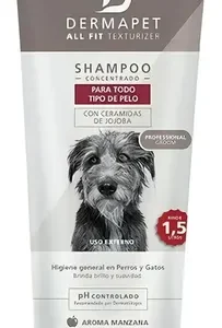 Shampoo Perros Dermapet All Fit Todo Tipo De Pelo X 250ml Manzana