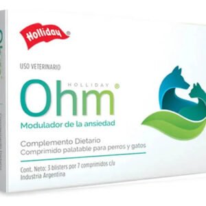 Ohm Ansiolítico Natural Perros Gatos 21 Comprimidos Palatabl