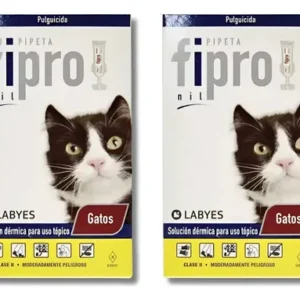 Pipeta Para Gatos Labyes Fipro Pulguicida 0.5 Ml Pack X2 Fipro Gato X2 Unidades