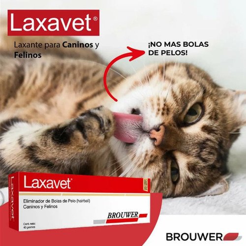 Laxante Perros Gatos Laxavet Eliminador Bola De Pelos 40g Blanco - Image 5