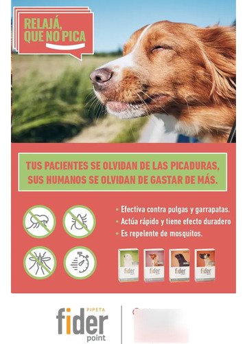 Pipeta Fider Point 11 A 20kg X3 Unid Perro Pulgas Garrapatas Naranja Claro - Image 6