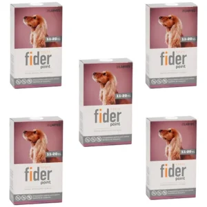 Pipeta Fider Point 11 A 20kg X5 Unid Perro Pulgas Garrapatas Naranja