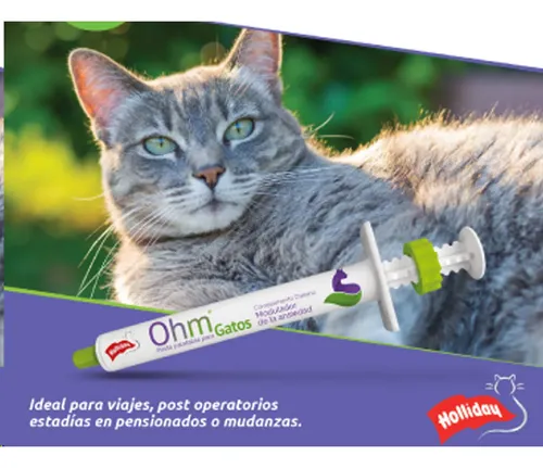 Ohm Pasta Palatable Jeringa 7gr Gatos Disminuye Ansiedad X 3 - Image 6