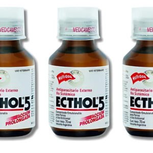 Ecthol 5 X 120ml X3 Pulguicida Garrapaticida Ambiental Perro
