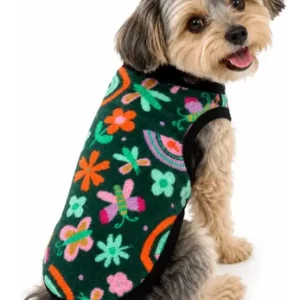 Ropa Friza Polar Reforzado Perros Gatos Talles 1 Al 12 Floreado Talle 4