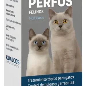 Pipeta Multidosis Perfos Gatos Pulguicida - Kualcos Blanco