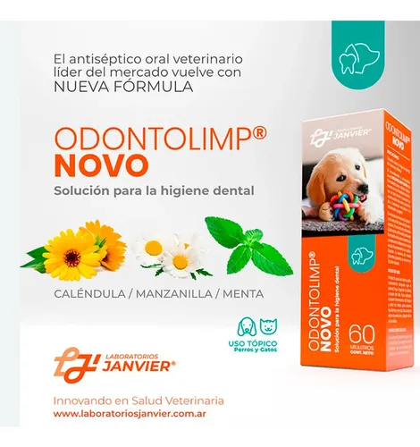 Odontolimp Novo 60ml Higiene Bucal Perros Gatos Diario Spray - Pollo - Image 2