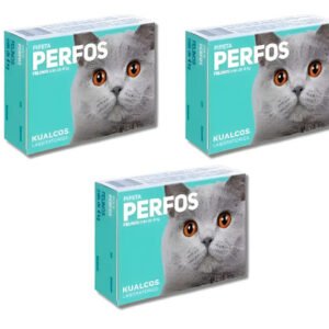 Pipeta Perfos Gatos Mas + 4 Kg Pulgas Garrapatas X3 Unidades Celeste