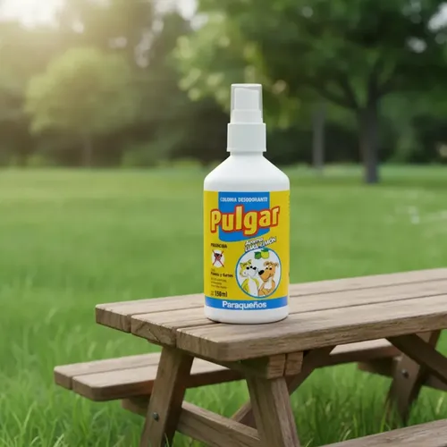 Pulgar Pulguicida Garrapaticida Spray Perro Gato 150ml Blanco - Image 4