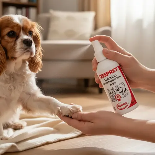 Antiséptico Desinfectante Iodopovidona 5% Perros Gatos 100ml Blanco - Image 2