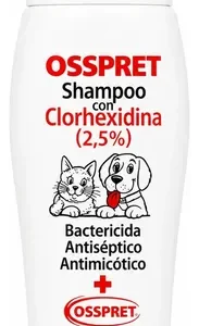 Shampoo Clorhexidina Perfumado Osspret Perros Gatos 250ml