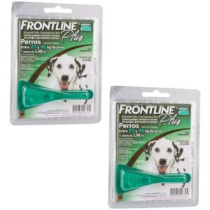 Pipeta Frontline Plus Perros 20 A 40 Kg X2 Pulgas Garrapatas Agua