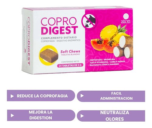 Complemento Dietario Coprofagia Coprodigest Comprimido Perro - Image 3