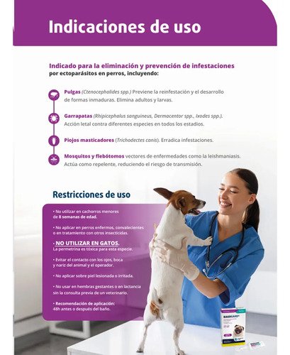 Pipeta Bagogard Perros Hasta 5 Kg Pulgas Garrapatas Bago Blanco - Image 9
