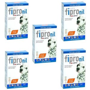 Pipeta Fipro Perros 20 A 40kg X5 Unidades Pulgas Garrapatas Blanco