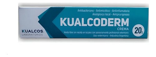 Kualcoderm Crema 20 G Perros Gatos Antimicotica Cicatrizante