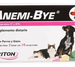 Anemi-bye 20 Comp. Hierro Para Perros Y Gatos Anemia