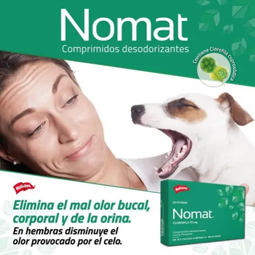 Nomat Perro X20 Comp Mal Aliento Olor Corporal Gases Verde Claro - Image 8