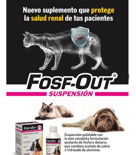 Fosf-out 200ml Enfermedad Tratamiento Renal Perros Gatos - Image 2