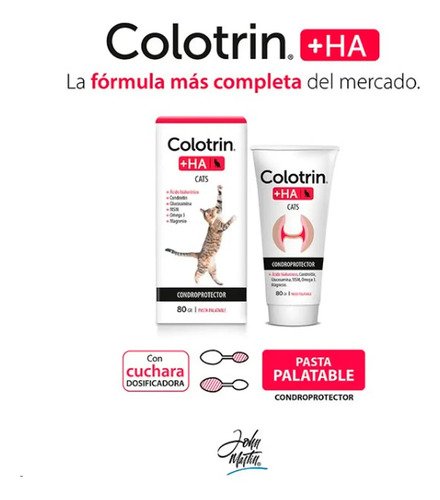 Colotrin Ha Gatos Condroprotector Palatable Pasta 80grs - Image 2