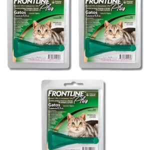 Pipeta Gatos Frontline Plus X3 Elimina Pulgas Y Garrapatas Agua
