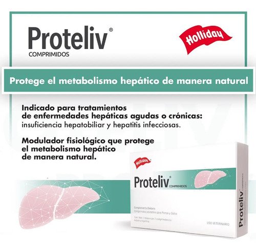 Proteliv Complemento Perro Gato X 21 Compr Hepatoprotector - Image 2