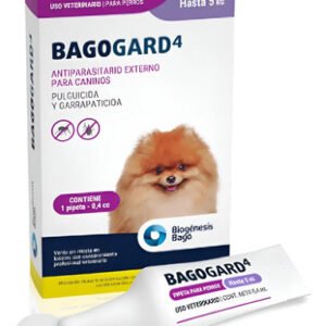 Pipeta Bagogard Perros Hasta 5 Kg Pulgas Garrapatas Bago Blanco