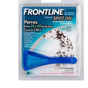 Frontline Spot On Perro 20-40 Kg Antipulgas Y Garrapatas Azul Claro