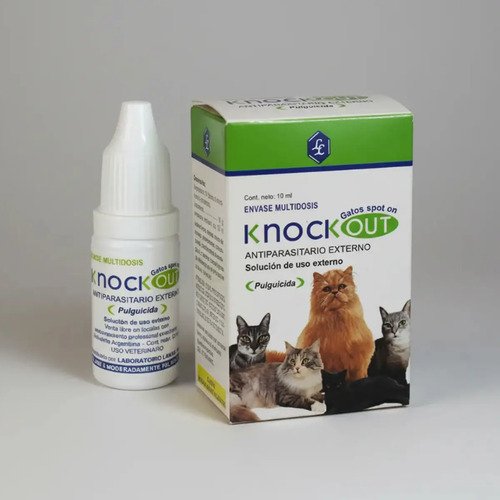 Pipeta Antipulgas Para Gatos Multidosis 10ml Knock Out Agua - Image 3