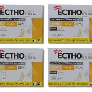 Pipeta Para Gatos Ecthonil 2 A 4 Kg X4uni Pulgas Garrapatas Beige